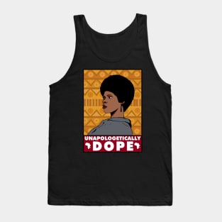 unapologetically dope Afro retro hair vintage african Tank Top